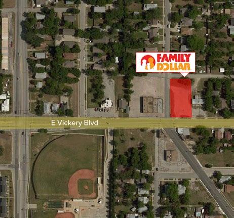 the offering parcel map Property Name Property Address Site Description Number of Stories Family Dollar 2707 E Vickery Blvd Fort Worth, TX 76105 One Year Built 2017 Gross Leasable Area (GLA) Lot Size