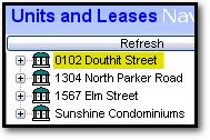 The street address is most often used for single-unit properties; for example 102 Douthit Street.
