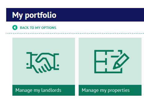 8. Managing your property and landlord portfolio Your TDS Northern Ireland online account allows you to register tenancy properties, and also link