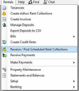 Post to Accounts The second period start date allows the agent to specify the first rent payments date which automatically calculates how much it will be.