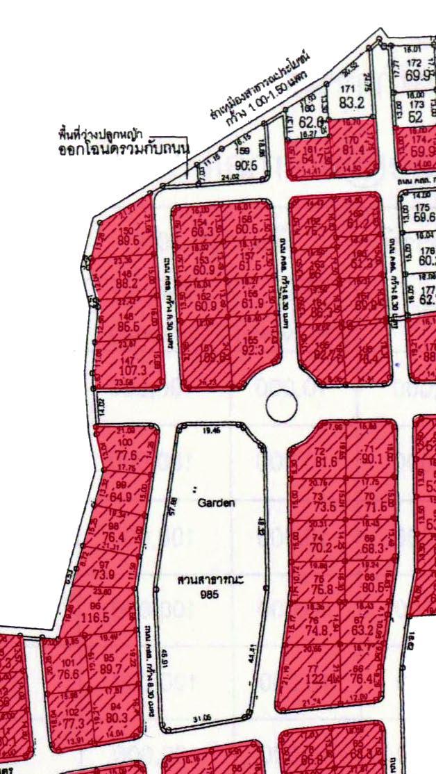 Master Plot Plan - Zone B (Last Villa for sale) Villa and Plot Information Plot # 159: 362 Square Meter / Villa: Type H Price Villa and