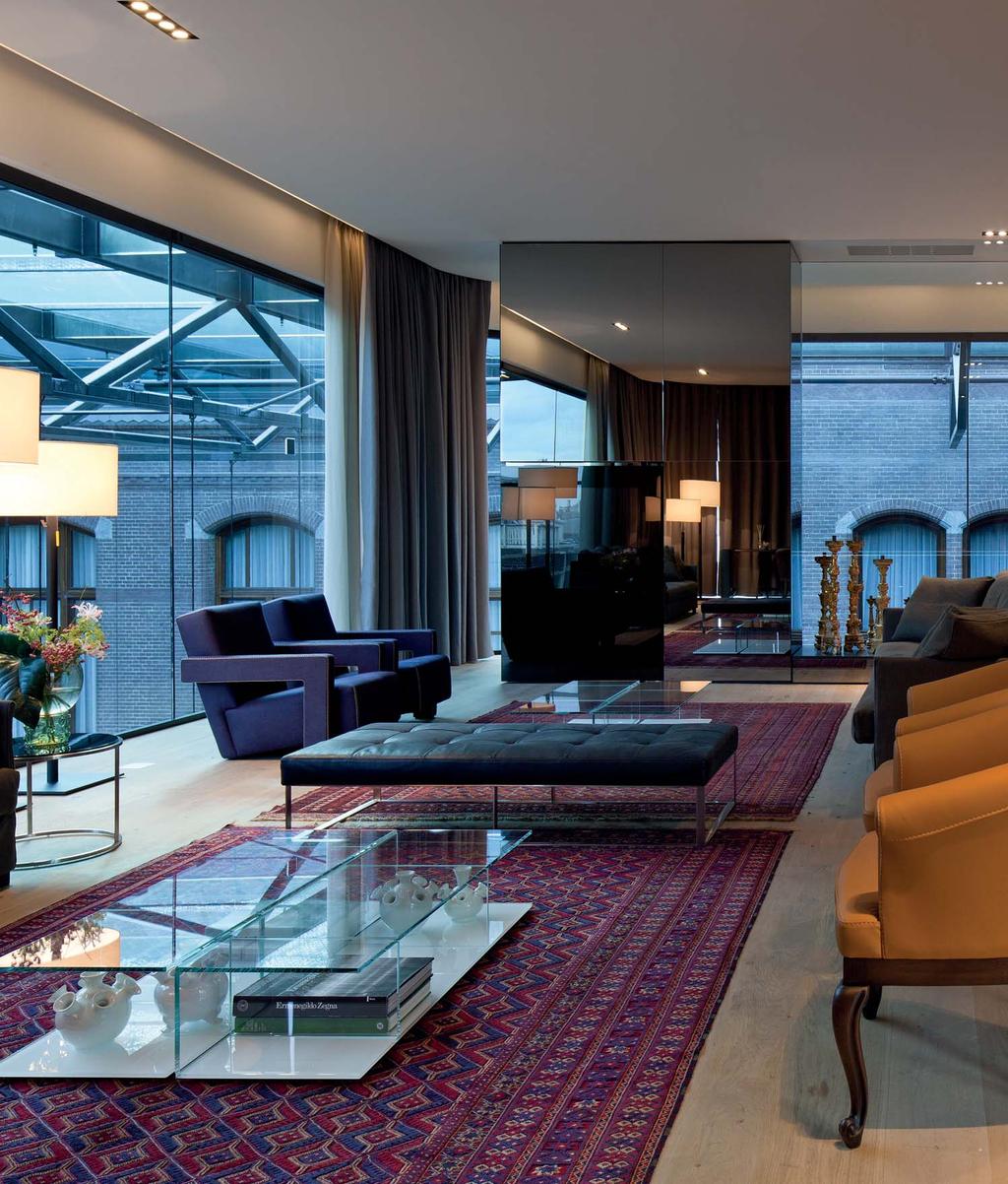Penthouse Suite signature suites Constructed almost entirely out of glass, the 170 sqm (1830 sqft) Penthouse Suite is an extravagant, elegant space nestled in the hotel overlooking the Conservatorium