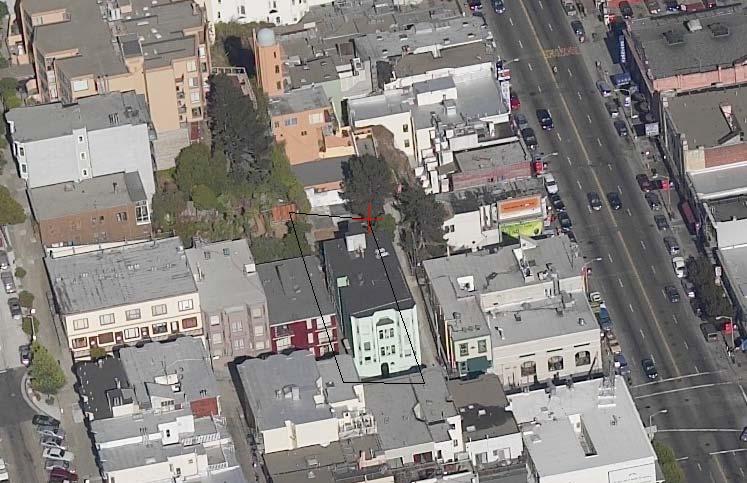 Aerial Photo East-Facing BROADWAY SUBJECT PROPERTY Case