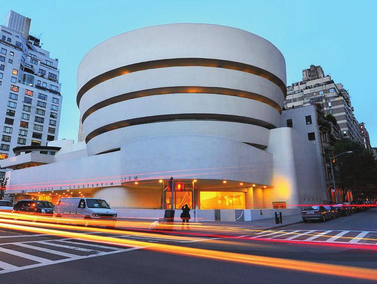 2 GUGGENHEIM MUSEUM GUGGENHEIM MUSEUM NEW YORK, NY An exceptional icon of the 20th century, the Guggenheim launched the great age of museum architecture.