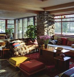 Kaufmann and completed in 1937, the home s cantilevered tiers hang suspended atop a 30-foot waterfall Wright s ingenious way