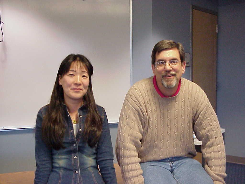Yukiko Gazin and Professor Bob Krol
