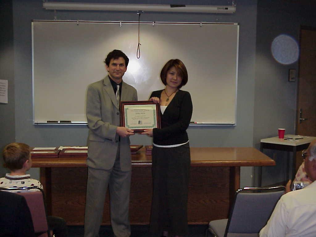 Certificate of Excellence - Akiko Silva http://buslab5.