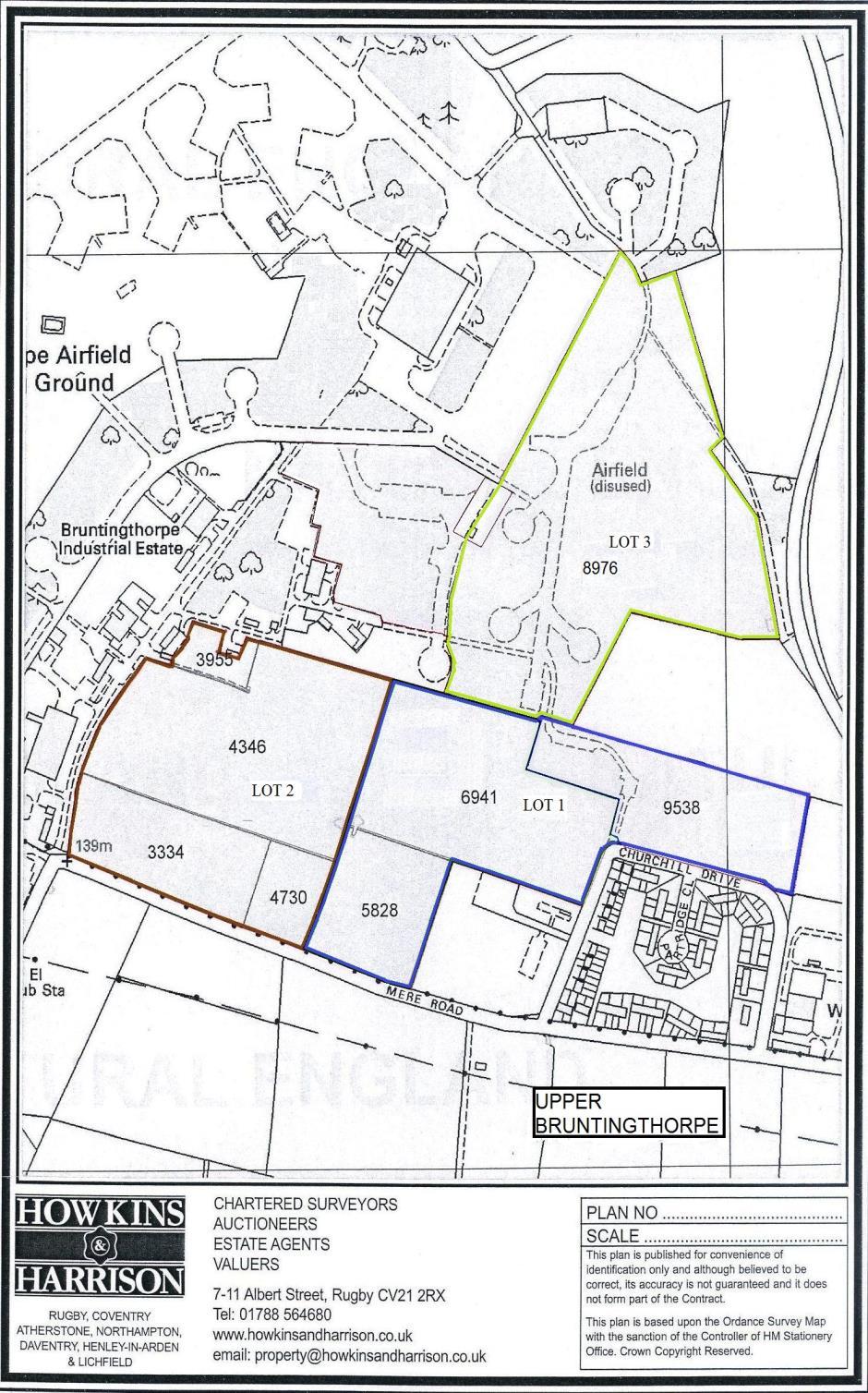 LEICESTERSHIRE REF. GK.47A LAND AT UPPER BRUNTINGTHORPE NEAR LUTTERWORTH MESSRS DRAKE & DEWES Sale of approximately 68 Acres of Grass 1 9538,6941,5828 23.37 9.46 2 3955,4346,3334,4730 22.00 8.