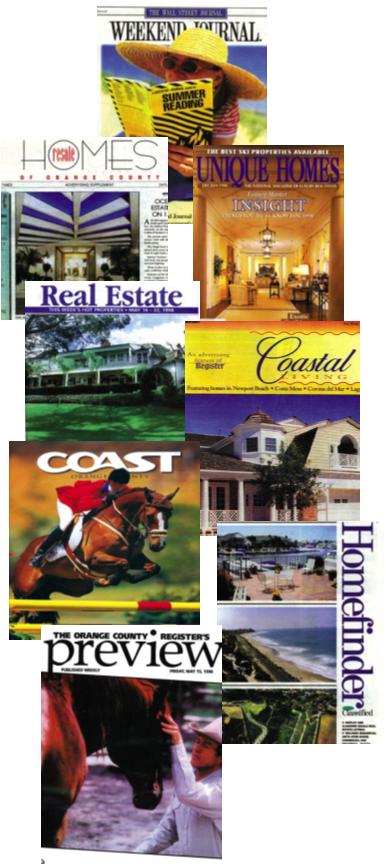The Bartolic Team Real Estate Print Advertising Orange County Register Circulation 358,000 Orange County Register Coastal Living Circulation 108,000 Los Angeles Times Circulation 260,000 Daily Pilot