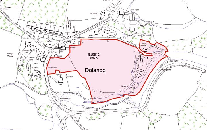 LAND AT THE MILL Extending to 9.53 acres (3.85ha) in all, of which 6.75 acres (2.73 ha) is pasture land located in the centre of the village of Dolanog.