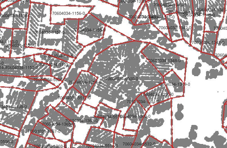 0 cm 1:1000 0 cm 48.0 cm 1:2500 0 cm 96.0 cm Fig. 1. Challenges during vectorised cadastral maps 3.2. LIMITED ERROR IN COMPARE OF AREA WITH TEXTUAL BASE Textual base of cadastral data is legal base for parcels area as private, public or social property.