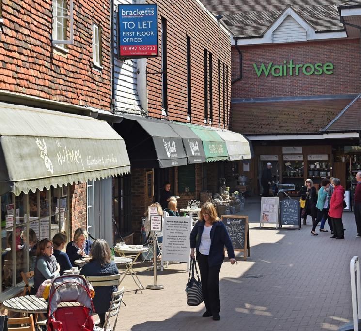 The town benefits from a strong retail offer with national multiples represented including Waitrose, Laura Ashley,