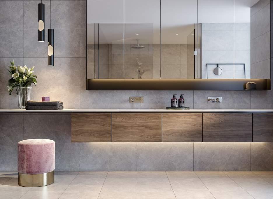 CLEANSE Onsen-style ensuite bathrooms entwine the height of practicality with true splendor.