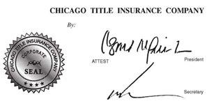 COMMITMENT FOR TITLE INSURANCE Issued by CHICAGO TITLE INSURANCE COMPANY CHICAGO TITLE INSURANCE COMPANY, A NEBRASKA CORPORATION ( Company ) for a valuable consideration, commits to issue its policy