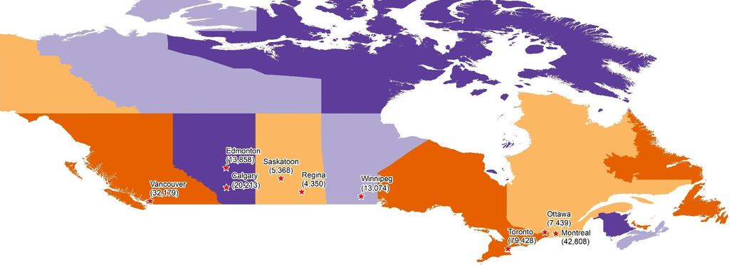 Immigrant Distribution (2014) Canada s
