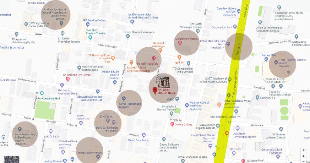 Centralised Location (350 meters radius from site) Teynampet Metro Station Thyagaraya Nagar, popularly known by its abbreviated form