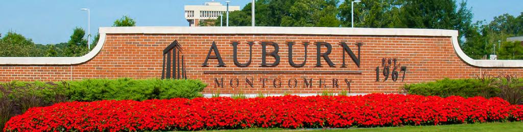 Auburn University at Montgomery AUBURN UNIVERSITY AT MONTGOMERY (AUM) is a public university located in Montgomery, Alabama. It is governed by the Auburn University Board of Trustees.