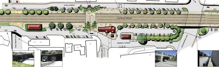 DEPRESSED STREET (Underpass) Overall Station Plan Track expansion Building impacts Landscape impacts Parking