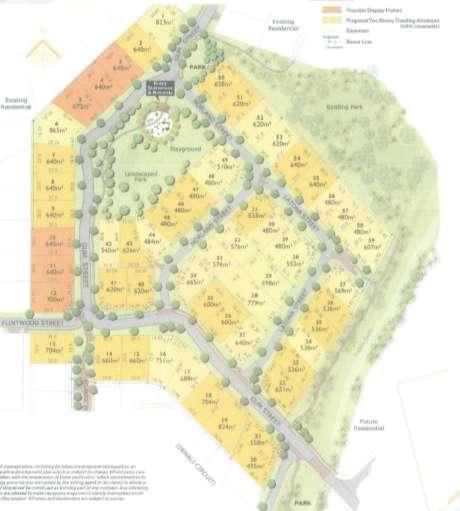 Warner Lakes Stage 1 Stage 1: 59 allotments created 480m 2 to 865m 2 in area 608m 2