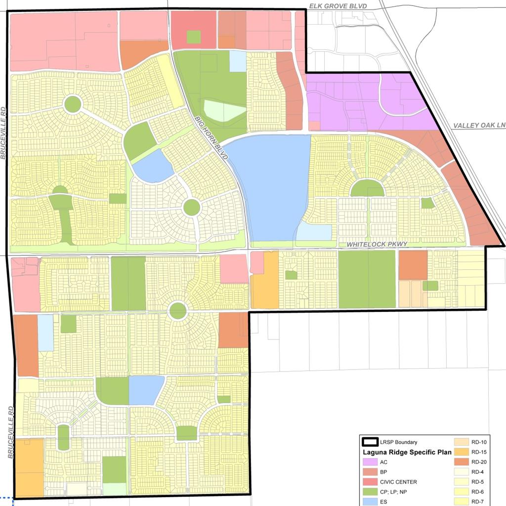Elk Grove City Council December 10, 2014 Page 4 of 12 Existing Use General Plan Laguna Ridge Specific Plan/Zoning South Agricultural- Residential Southeast Policy Area Medium Density Residential