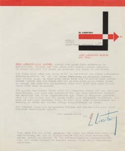 Constructivism: El Lissitzky Lissitzky s letterhead was also a