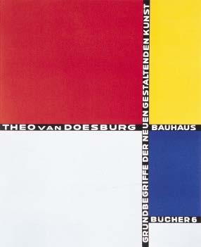 De Stijl (The Style) Book cover for Basic Concept of Form Making Théo van Doesburg and