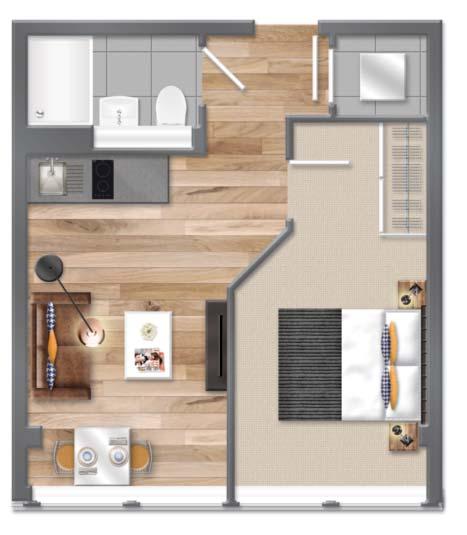 211 311 2 BED APARTMENT W E S T 1 & 2 BEDROOM APARTMENTS Apartment plans are intended to be correct, precise details may vary.