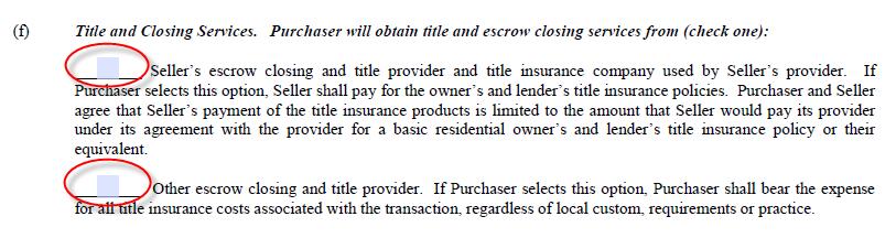 the Real Estate Purchase Addendum, continued Section 4 If the buyer notes the intention to occupy as their primary residence, the Owner Occupant