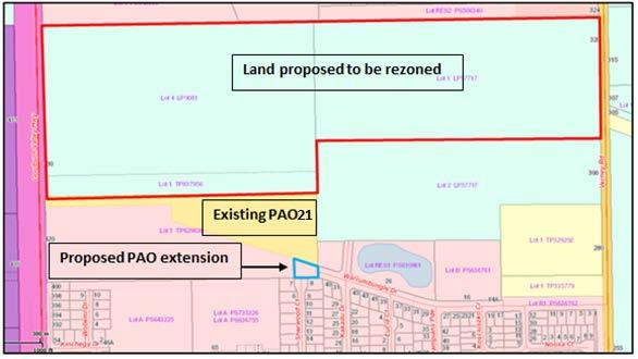 (iii) The subject land The Amendment applies to land shown in Figure 1 and is located at Shepparton North, approximately six kilometres north of the Shepparton Central Business District.