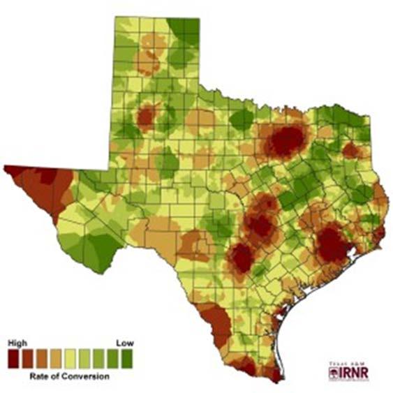 Need for private land conservation Estimated that more than 83% of land in Texas is privately owned ranches, farms, and forests Over 1 million acres of private farms, ranches, and forests have been