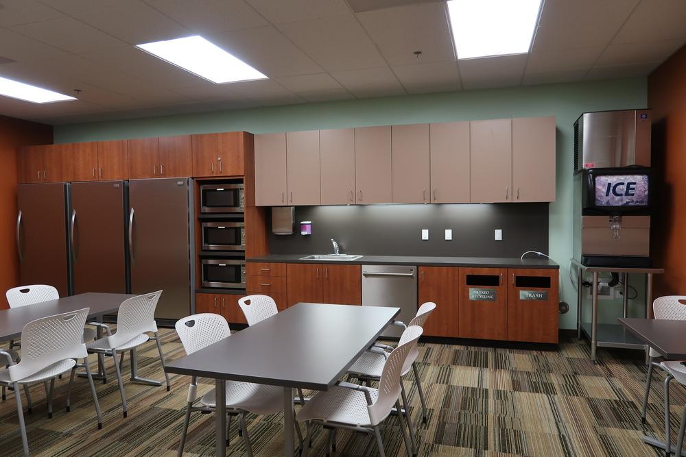 Suite 110 Suite Details Well-equipped break room with refrigerators, microwaves, and ice machine Two executive offices Two conference rooms equipped with dry
