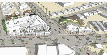 parking spaces. bus and vehicuar stats? WASHINGTON CENTINELA MARKET HALL PROJECT A 1.6 acre project located on the two northerly corners of Washington Boulevard at Centinela Avenue.