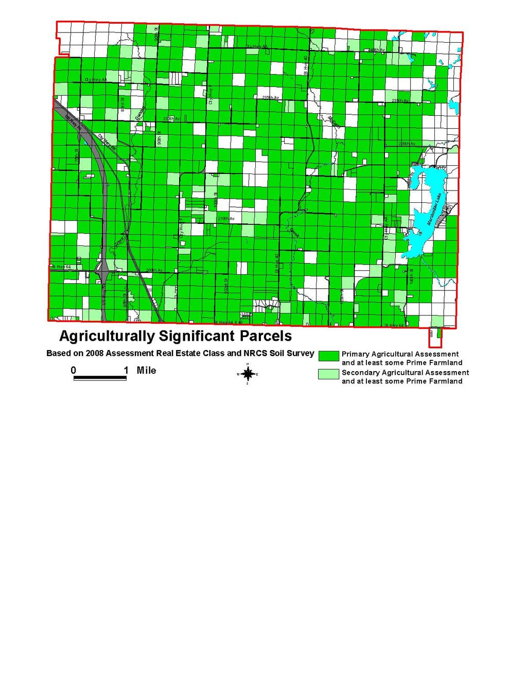 agriculture. The parcels shown should be considered for eligibility for the Working Lands Initiative programs.