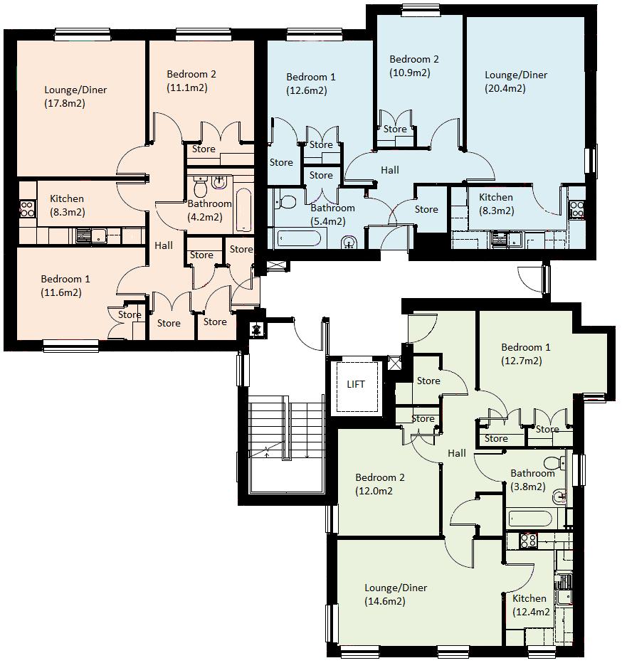 Floor Plans The Annabella Block A A2 Ground A5 First A8 Second A11 Third A14 Forth The Bruce Block A A3 Ground A6 First A9 Second A12 Third A15 Forth The