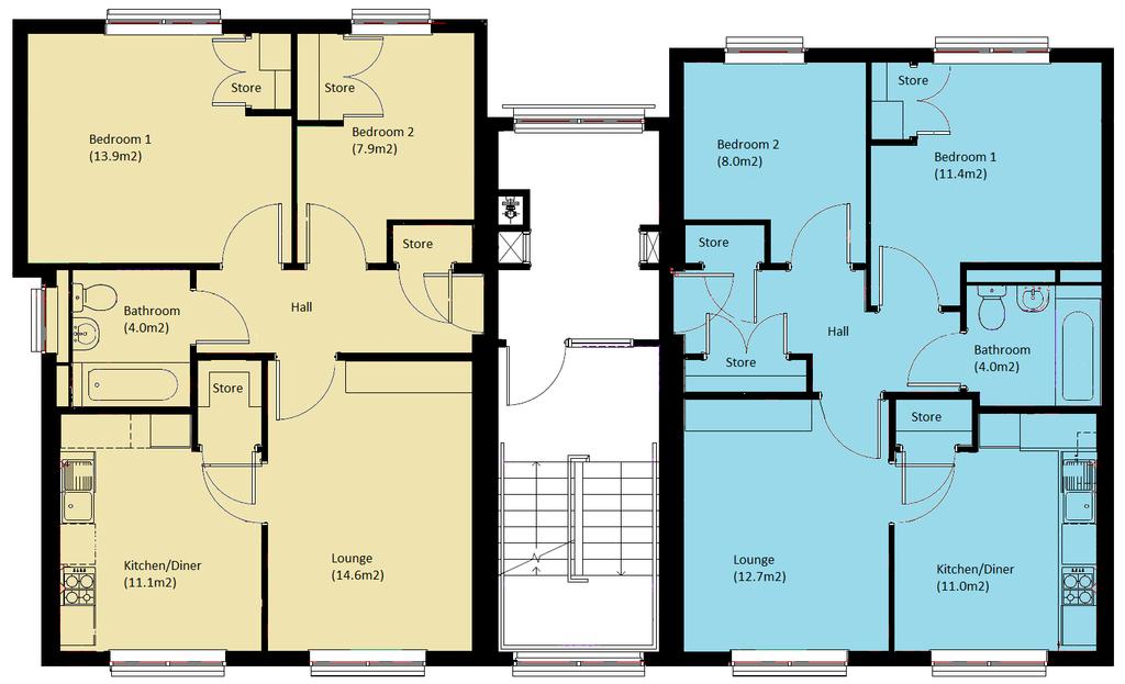 Floor Plans The Duncan Block B B1 Ground B3 First B5 Second B7 Third Floor plans are supplied for guidance