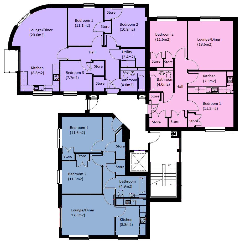Floor Plans The Maud Block F F3 Ground F6 First F9 Second F12 Third F15 Fourth F18 Fifth The Margaret Block F F1 Ground F4 First F7 Second F10 Third F13 Fourth F16 Fifth
