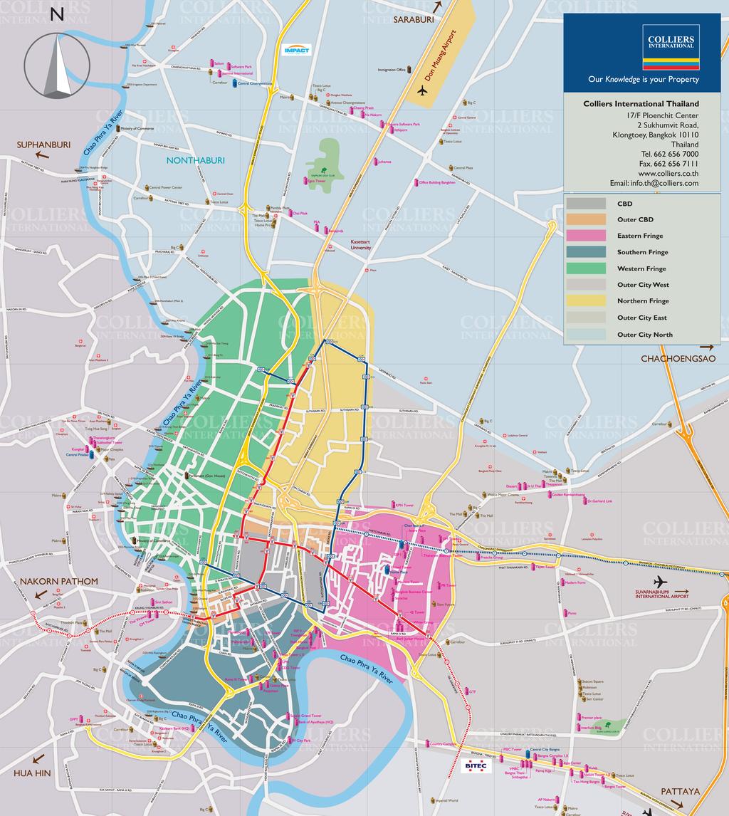 Bangkok Office Market REPORT Q4 2012 Office Zoning The general lack of zoning restrictions in Bangkok has led to the existence of significant office supply in a wide range of locations in the city,