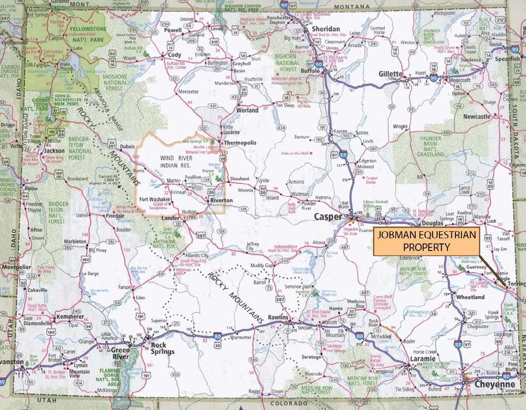 WYOMING STATE MAP NOTES