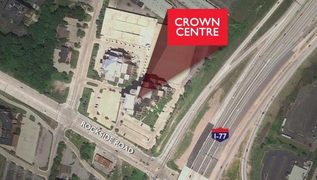 Crown Centre is conveniently located at in Independence, Ohio FROM DOWNTOWN CLEVELAND & NORTH Take I-77 South towards Akron. Take the Rockside Road exit - Exit 155 toward Independence / Seven Hills.