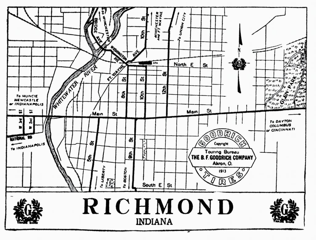 Market Overview - Richmond, Indiana Richmond is in east central Indiana, bordering Ohio. It is the county seat of Wayne County, and in the 2010 census had a population of 36,812.