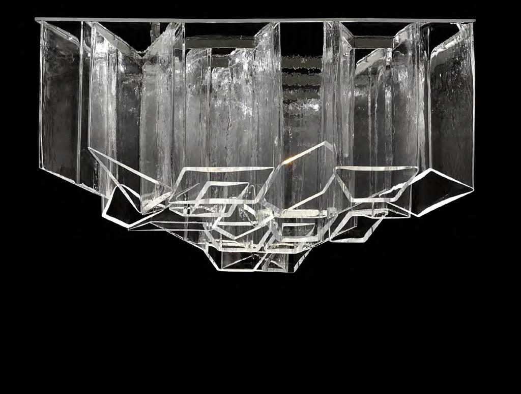 ICE BY DANIEL LIBESKIND Working with the master craftsmen at the Lasvit factory in the Czech Republic, Mr.