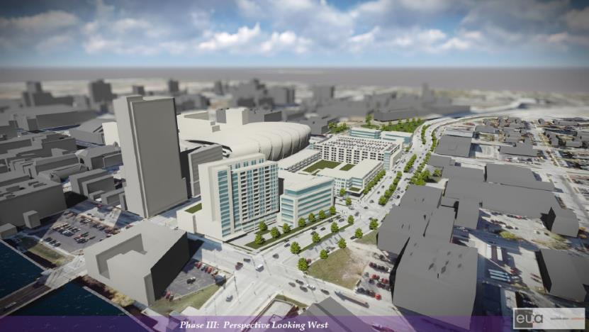 Page 3 PHASE III (2023-2027) contemplates completion of the Arena District development.