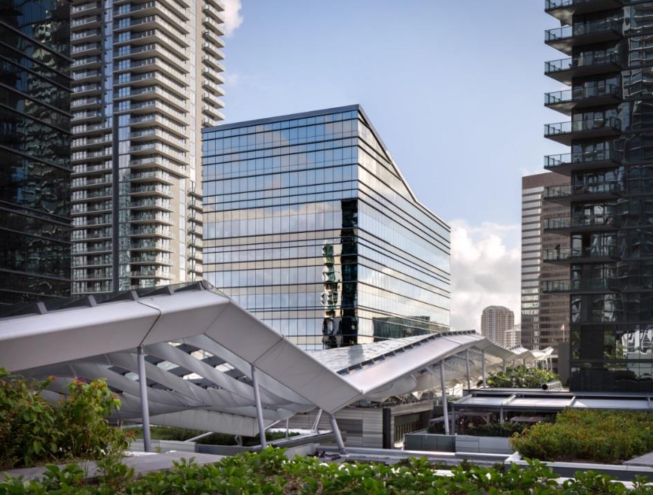 Brickell City Centre, Miami RISE REACH Artist Impression Artist Impression 44 Artist Impression 88% Retail Occupancy (1) 100% Office Gross rental income increased following the opening of the