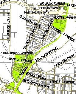 TAD Boundaries: Enlarged Sub Areas Cleveland