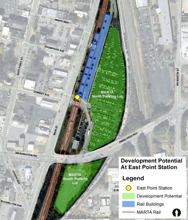 eventually make the site available for joint development with the private sector. Land use steps down in density from Cleveland Avenue into the neighborhood.