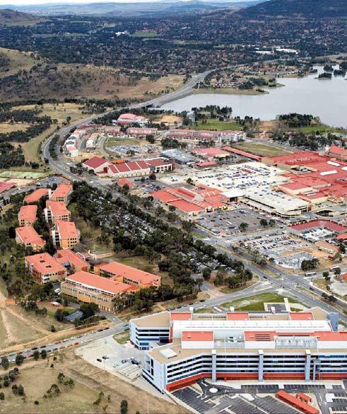 Tuggeranong Office Park, Greenway ACT The property comprises five individual buildings of up to three stories linked by enclosed walkways.
