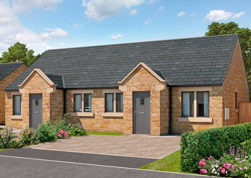 The Nightingale 2 Bedroom Semi-Detached Bungalow Real Stone Triple