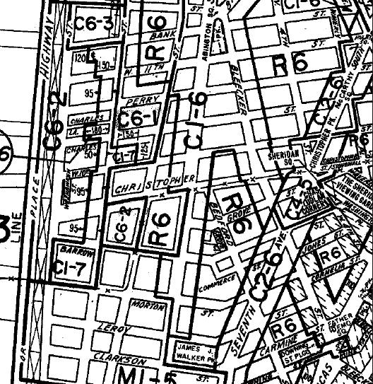Zoning Map New York City s zoning regulates permitted uses of the property; the size of the building allowed in relation to the size of the lot ( floor to area ratio ); required open space on the