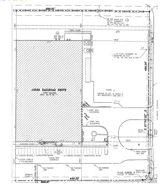 Class Commercial Industrial A Industrial Building - Industrial Warehouse - For Sale Multi-Use - M-1 - Zoning 65,000 Site - 10535 SF - For For Railroad