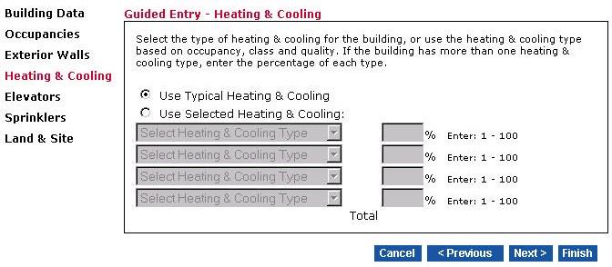 Once you have selected this option, you can select up to four exterior wall types in the fields below the option.